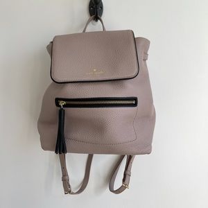 Kate Spade Tan and Black Backpack